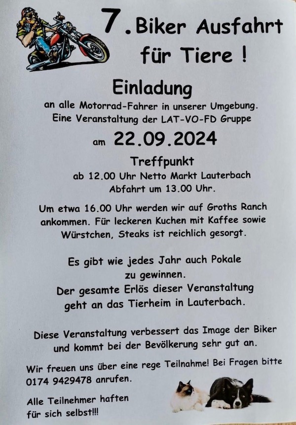 Bikerausfahrt