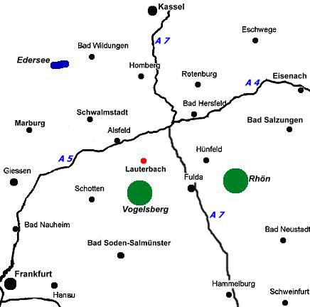 Landkarte für die Wegbeschreibung